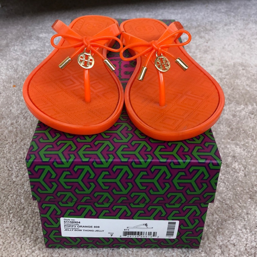 Tory Burch Jelly Bow Flip Flop - Size 7